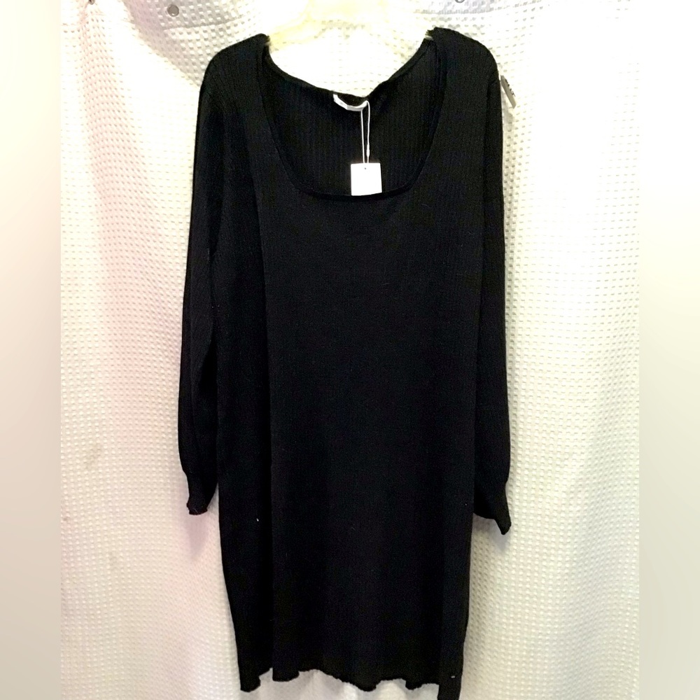 Blue Orchid black shimmer dress 2x